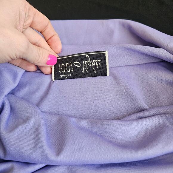 Vintage 90s Black Slip Dress Open Scoop Back Leg Slits Women's XS Formal Prom - Picture 10 of 15